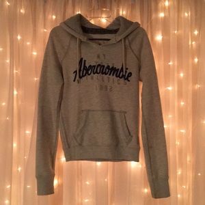 Light Grey Abercrombie & Fitch Hoodie (M)